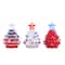 Mr. Christmas Mini Nostalgic Ceramic Patriotic Trees Set